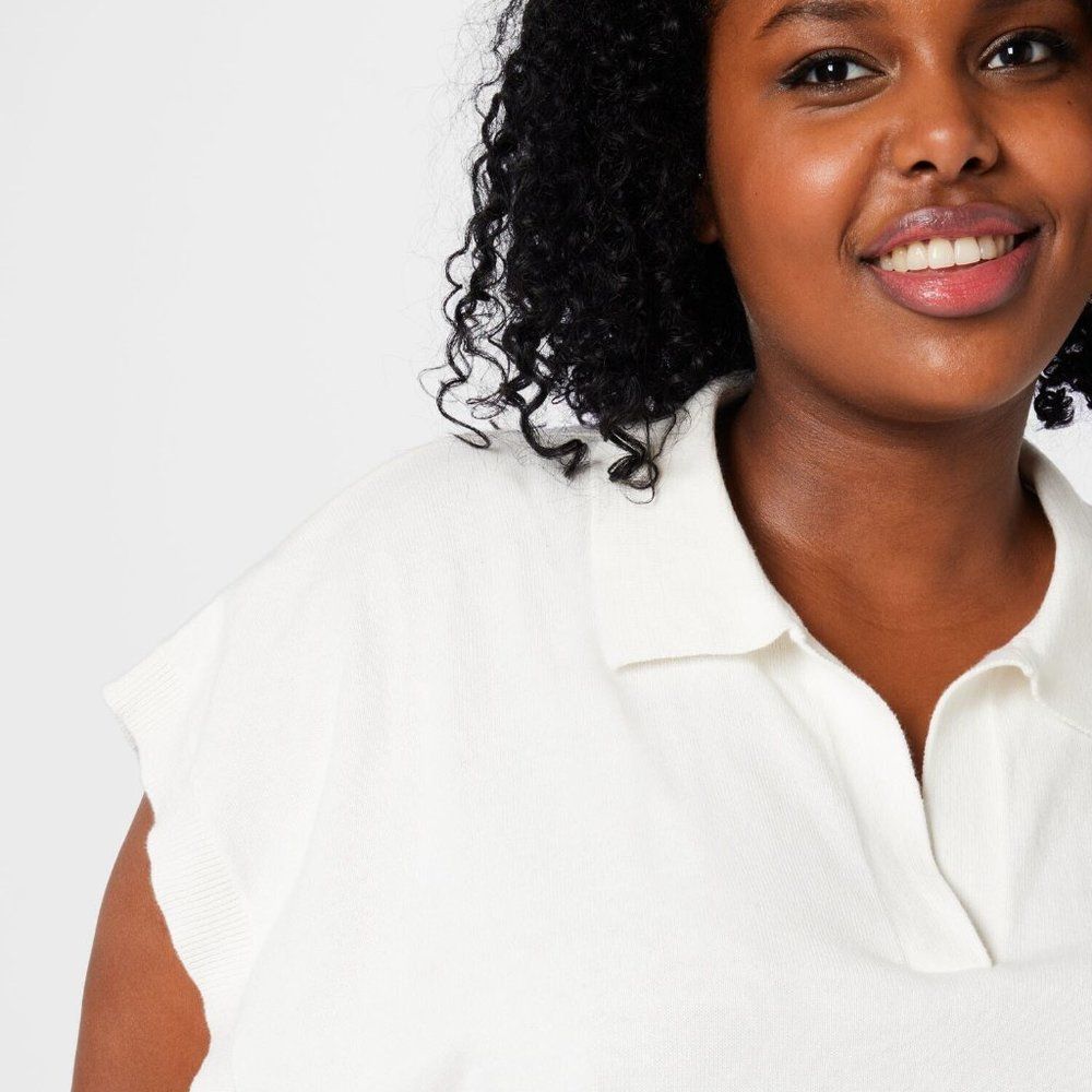 Cotton On Trendy Plus Size Cropped Polo - Picture 4 of 4